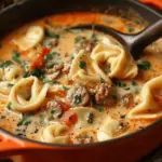 Creamy Sausage Tortellini Soup