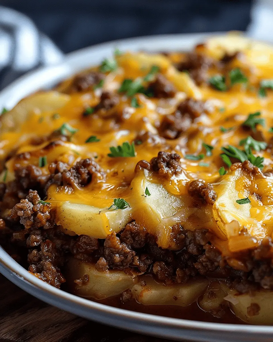 Cheesy Ground Beef and Potatoes: Easy Comfort Food Delight
