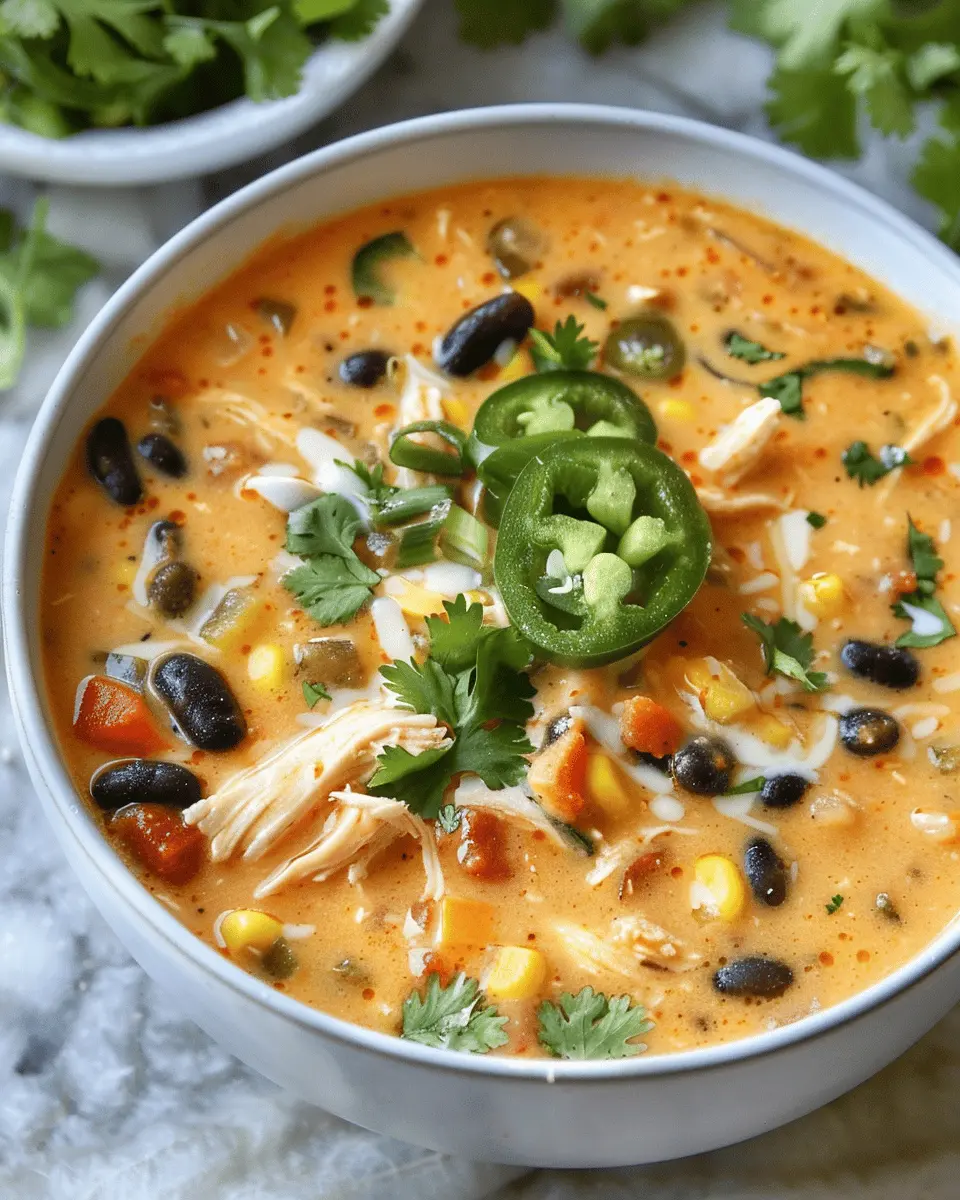 Creamy Chicken Enchilada Soup to Save Dinner Tonight Effortlessly