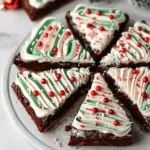 Frosted Christmas Brownies