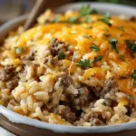 Cheesy Hamburger Rice Casserole