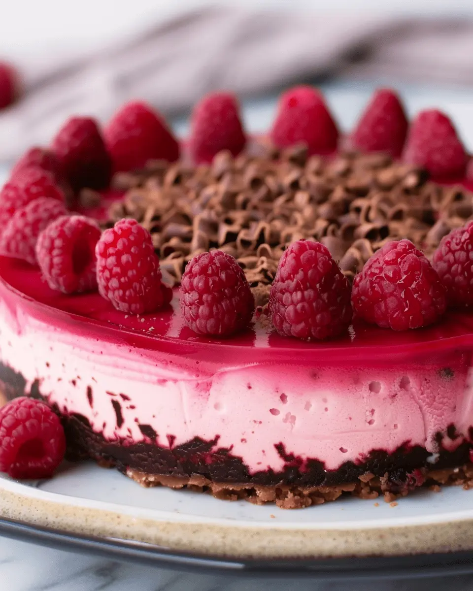 Raspberry Chocolate Greek Yogurt Cheesecake: Indulgent and Easy to Make