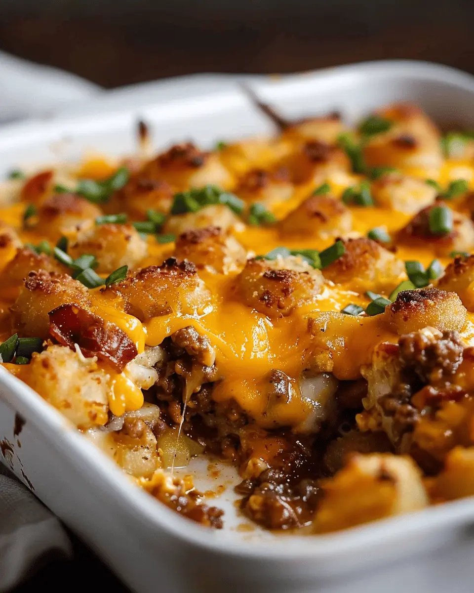 Cheesy Cheeseburger Tater Tot Casserole: Easy Comfort Food Delight