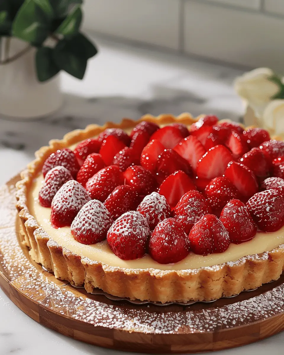 Strawberry Custard Tart: The Best Homemade Dessert Delight