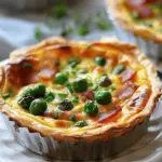 Mini Quiches With Peas and Bacon