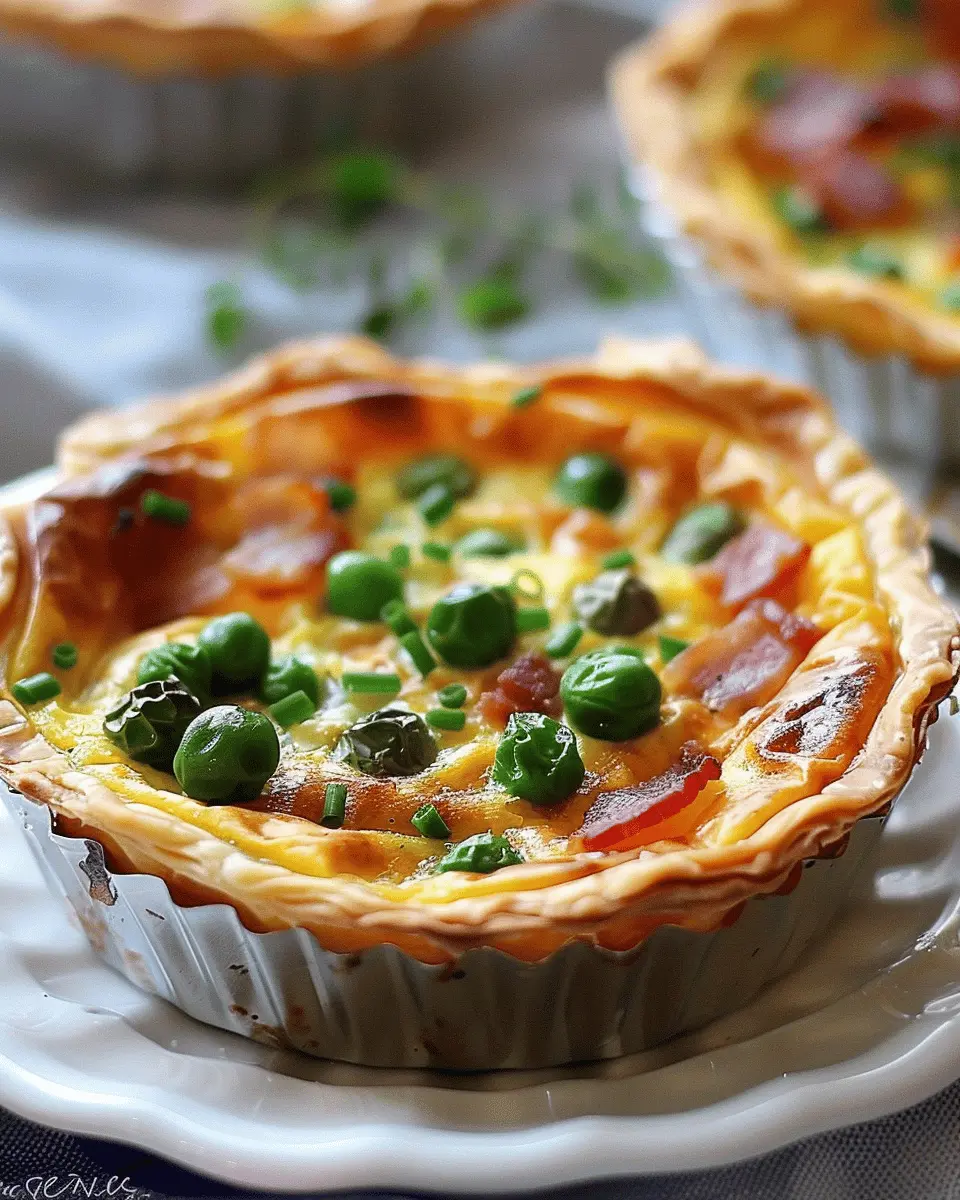 Mini Quiches With Peas and Turkey Bacon: A Delightful Treat