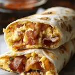 Bacon breakfast burrito recipe