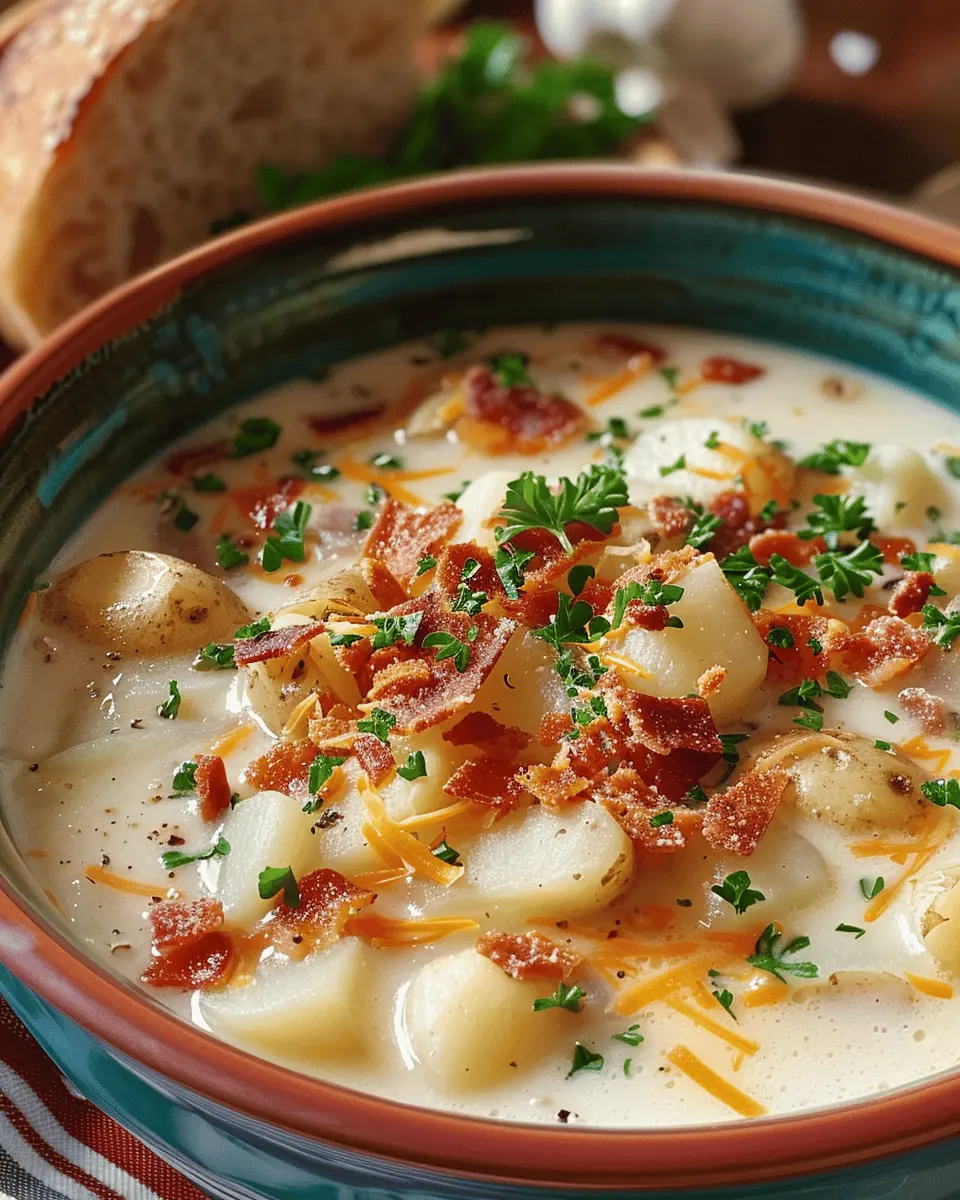 Pioneer Woman Potato Soup Recipe with Turkey Bacon and Chicken Ham