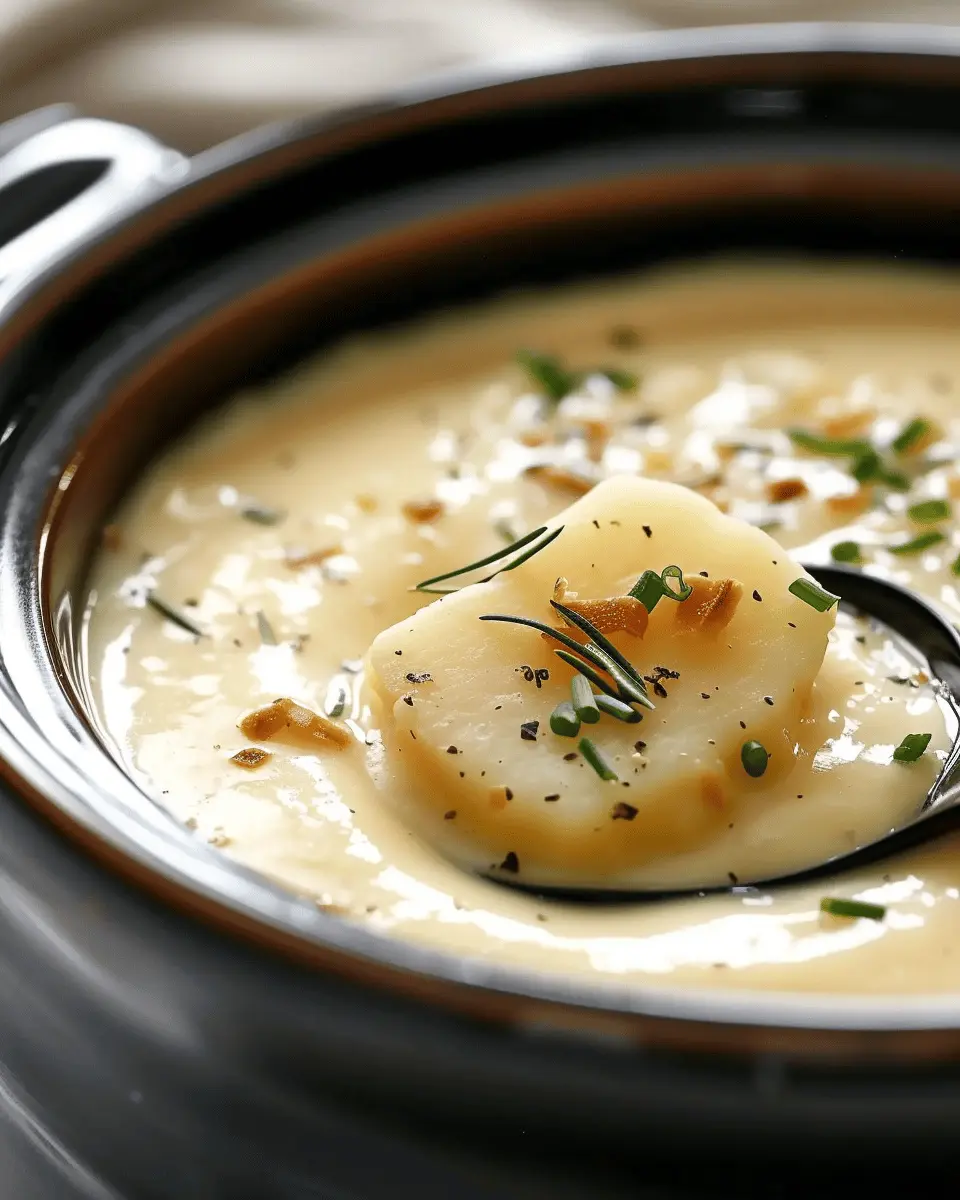 Potato Soup So Creamy It Melts Away Every Worry with Turkey Bacon