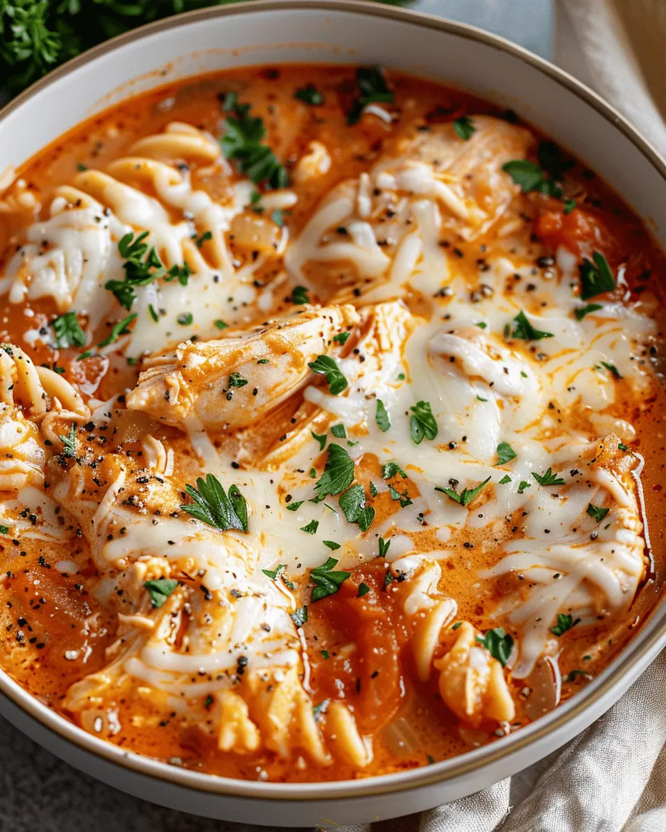 Crockpot Chicken Parmesan Soup: Easy Comfort Food Delight