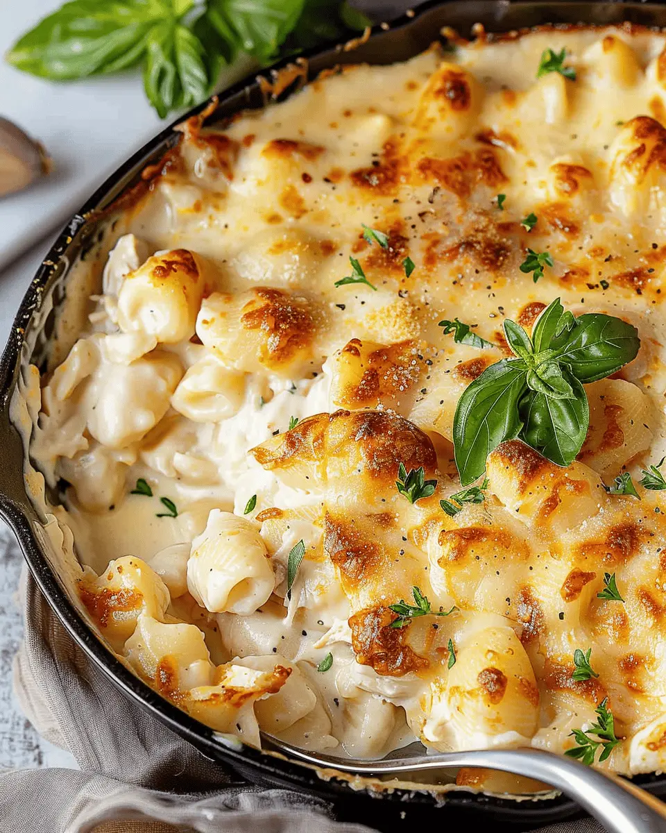 Chicken Alfredo Gnocchi Bake with Turkey Bacon: An Easy Family Favorite
