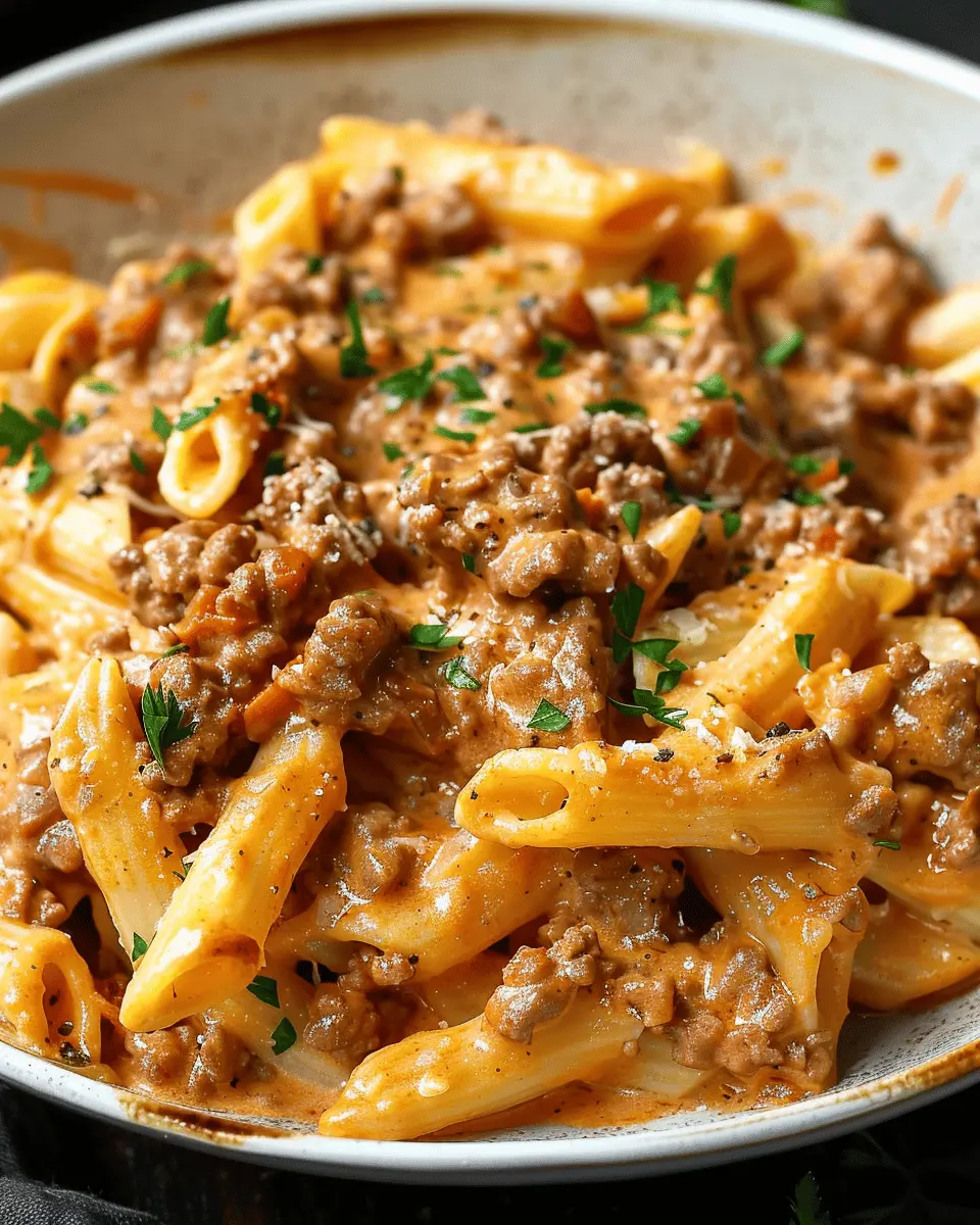 High Protein Creamy Beef Pasta for Easy Weeknight Dinners