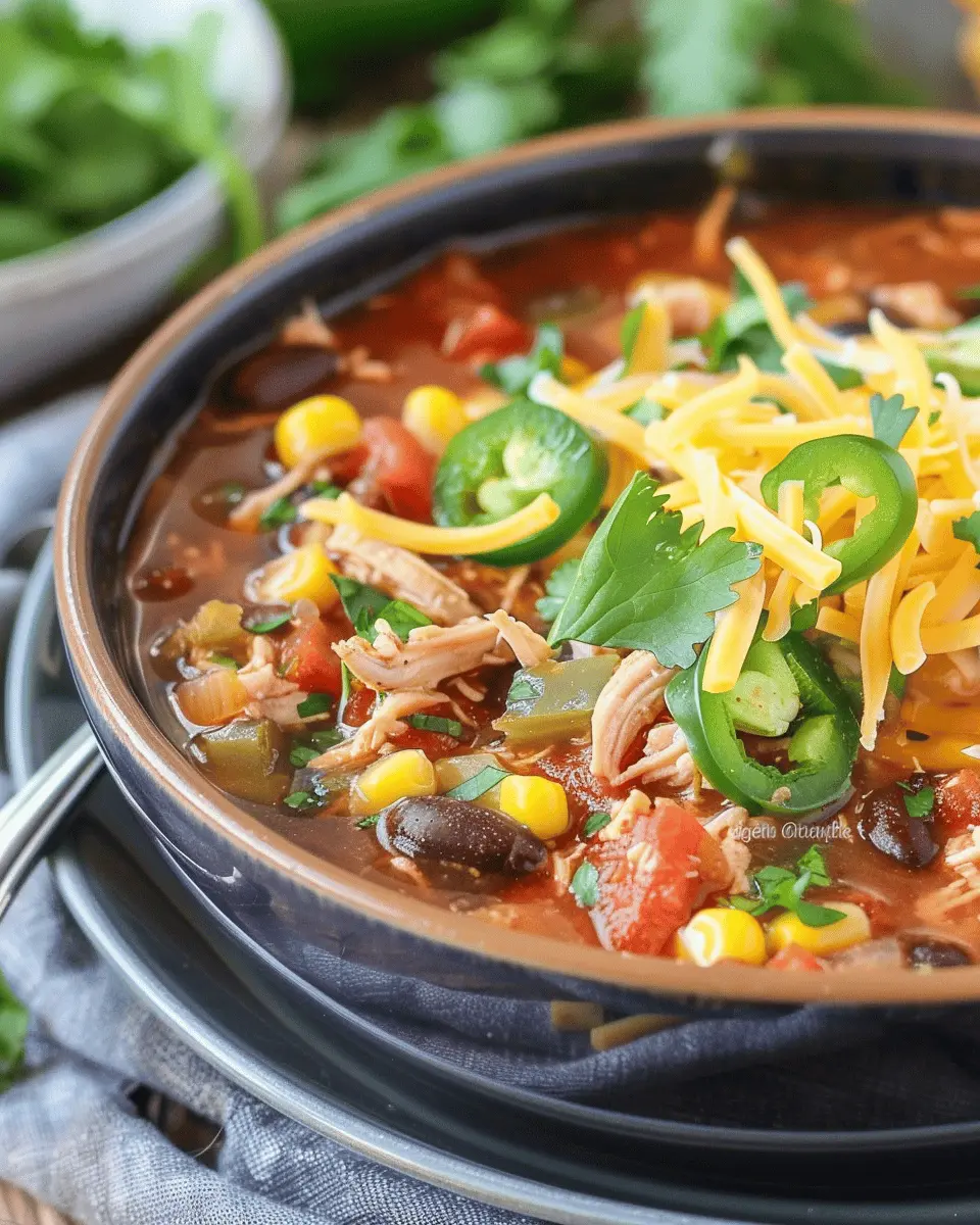 Chicken Taco Soup: The Best Easy Recipe for Comforting Flavor