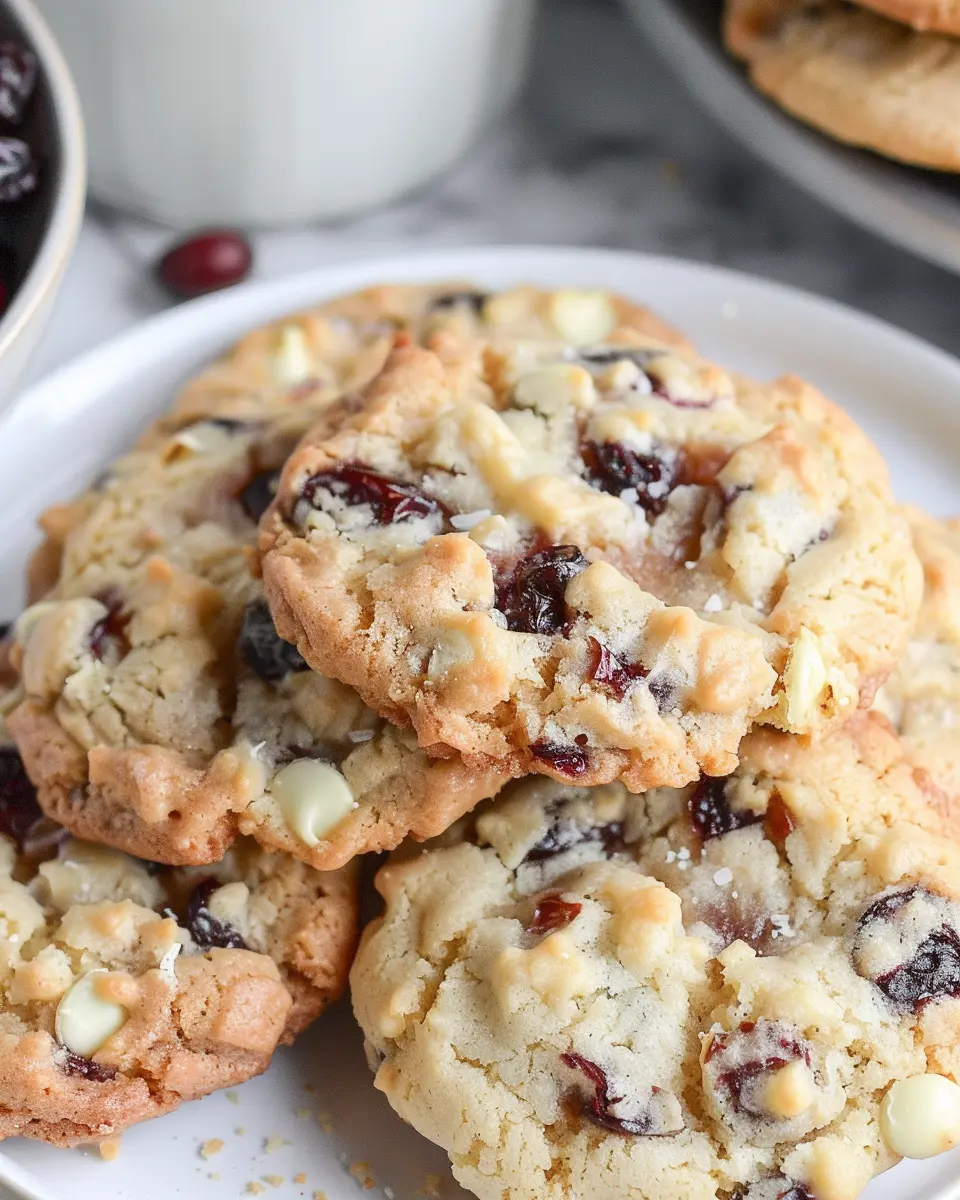Air Fryer Cranberry White Chocolate Chip Cookies Made Easy