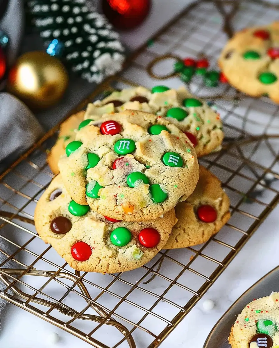 Air Fryer Christmas M&amp;M Cookies: Easy Festive Delight Recipe