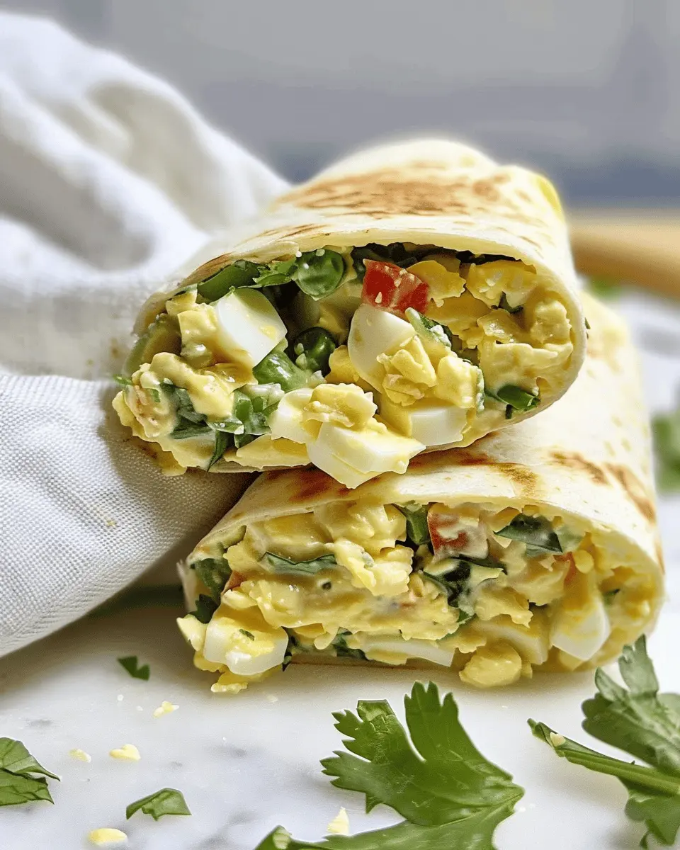 Chopped Egg Salad Wraps: Easy Turkey Bacon & Chicken Ham Twist