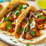 Garlic Butter Honey BBQ Chicken Tacos