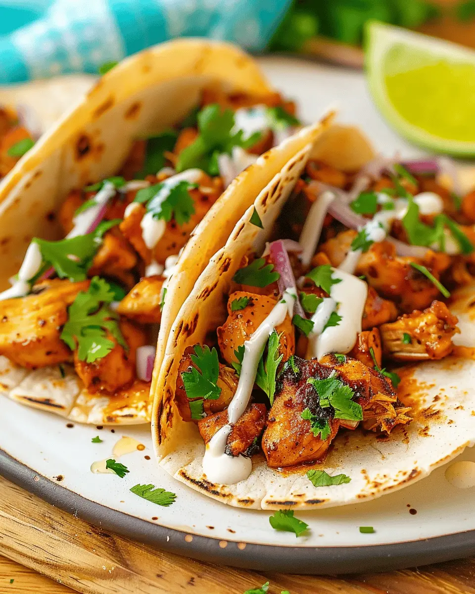 Garlic Butter Honey BBQ Chicken Tacos: Easy & Delicious Recipe