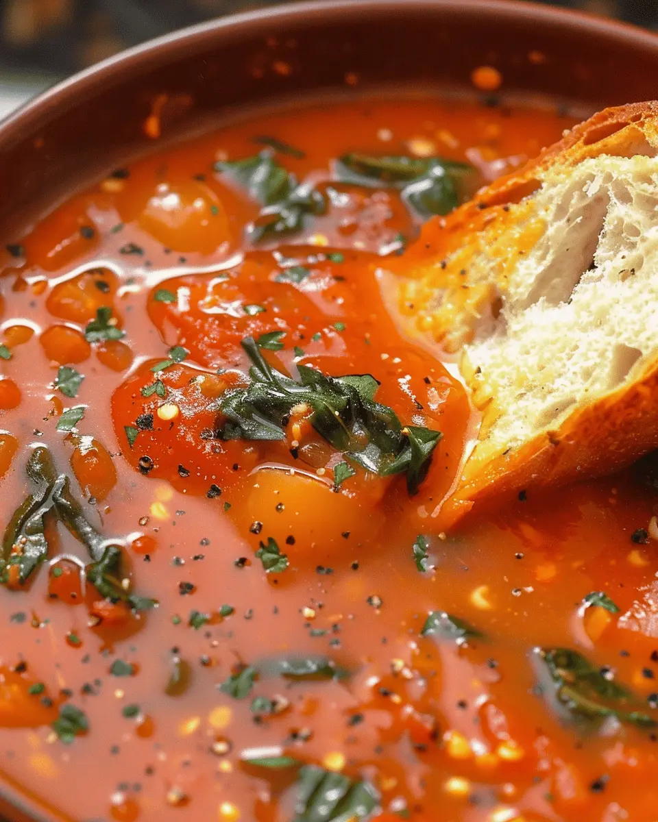 Tomato Florentine Soup: A Cozy, Easy Recipe with Turkey Bacon