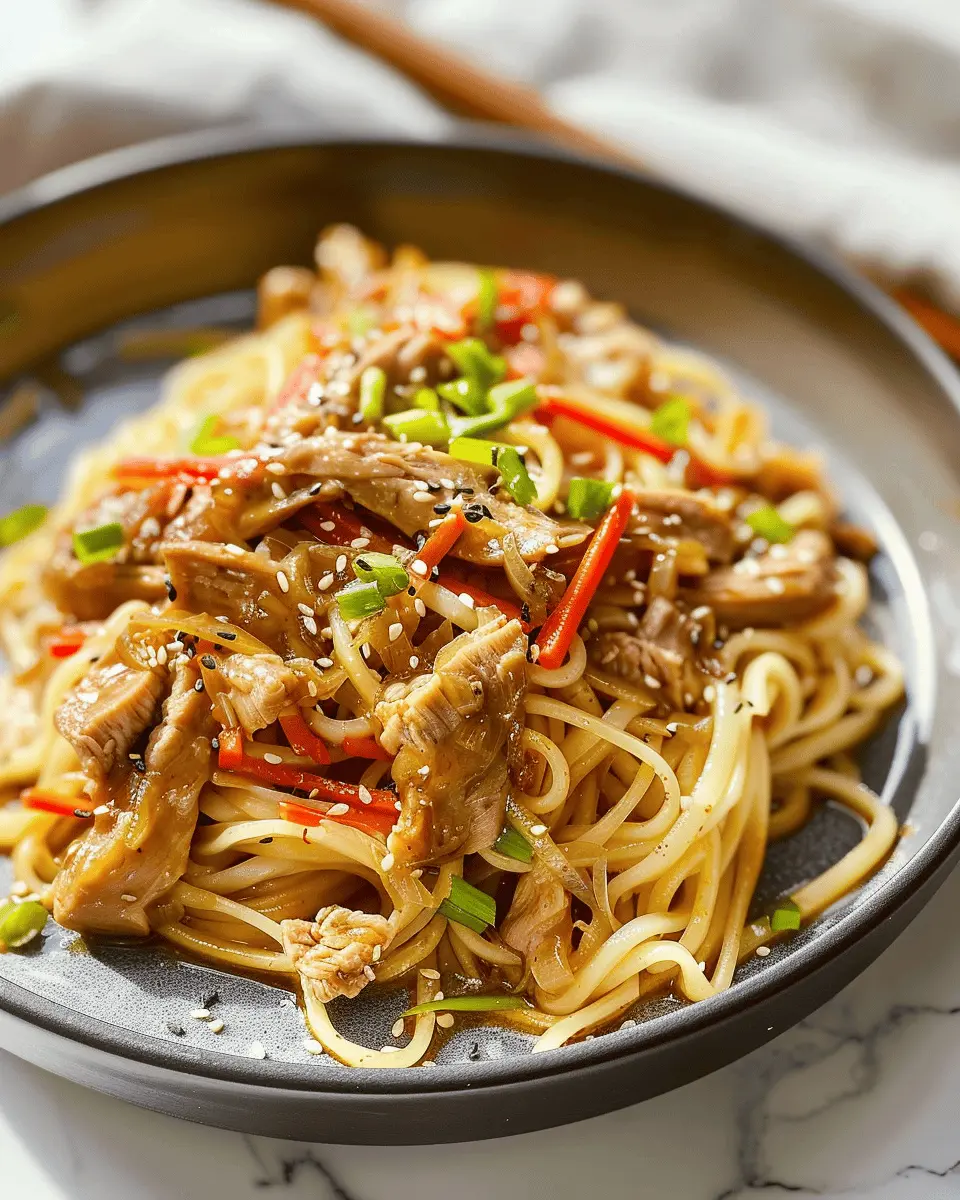 Slow Cooker Creamy Miso Beef Noodles: Easy Comfort Food Delight