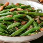 Air Fryer Green Beans Almondine