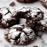 Double Chocolate Crinkle Cookies