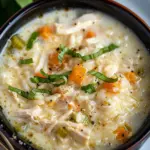 Ninja Foodi Copycat Cheesecake Factory Chicken & Rice Soup