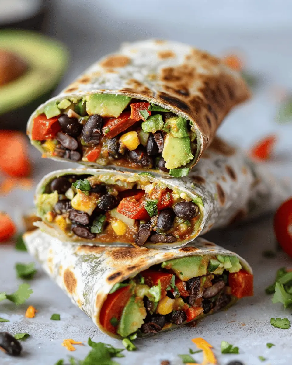Black Bean Avocado Wraps: Easy, Healthy & Delicious Lunch Idea