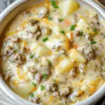 Cheesy Hamburger Potato Soup