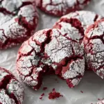 Red Velvet Crinkle Cookies