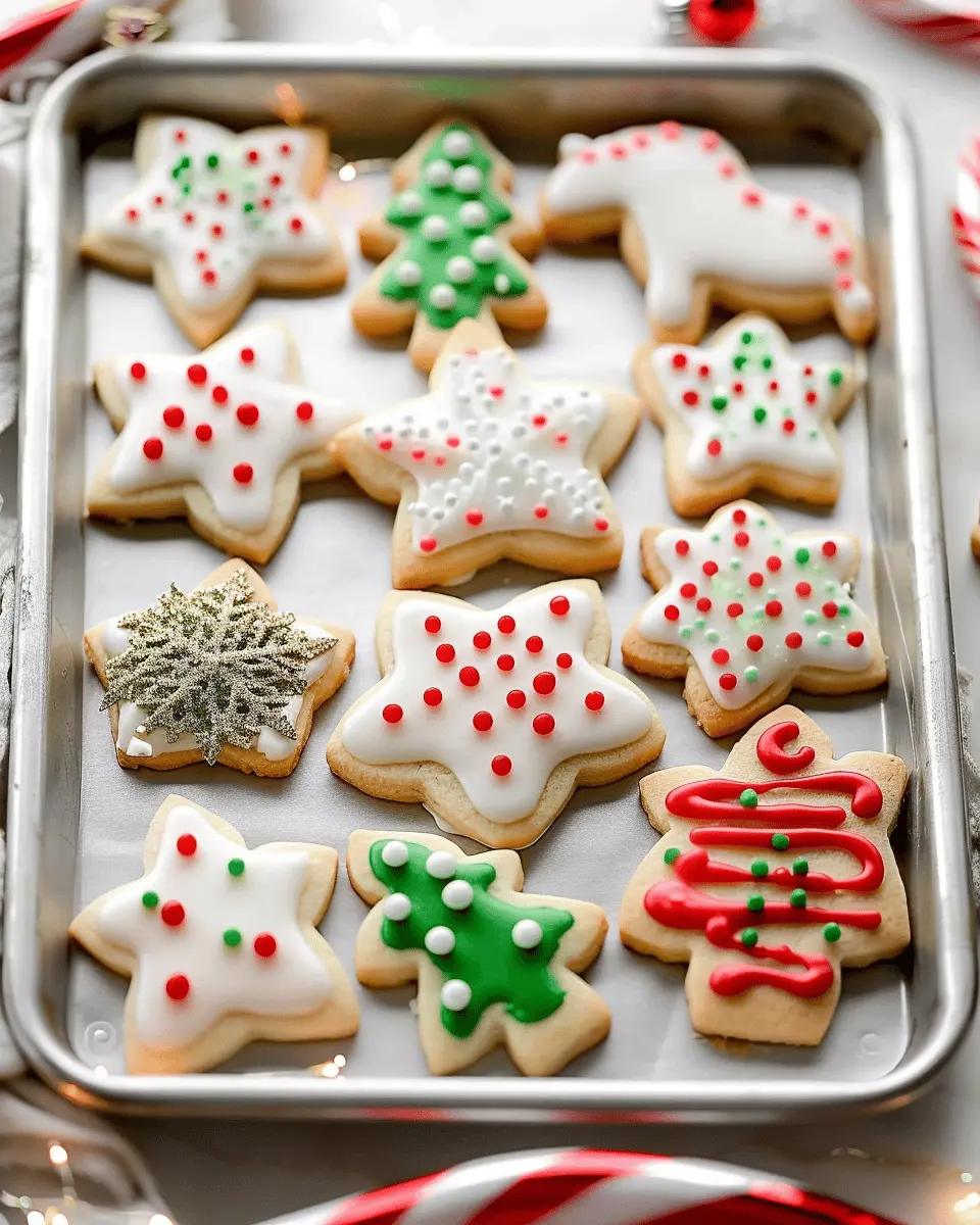 christmas sugar cookies recipe with easy icing for festive joy