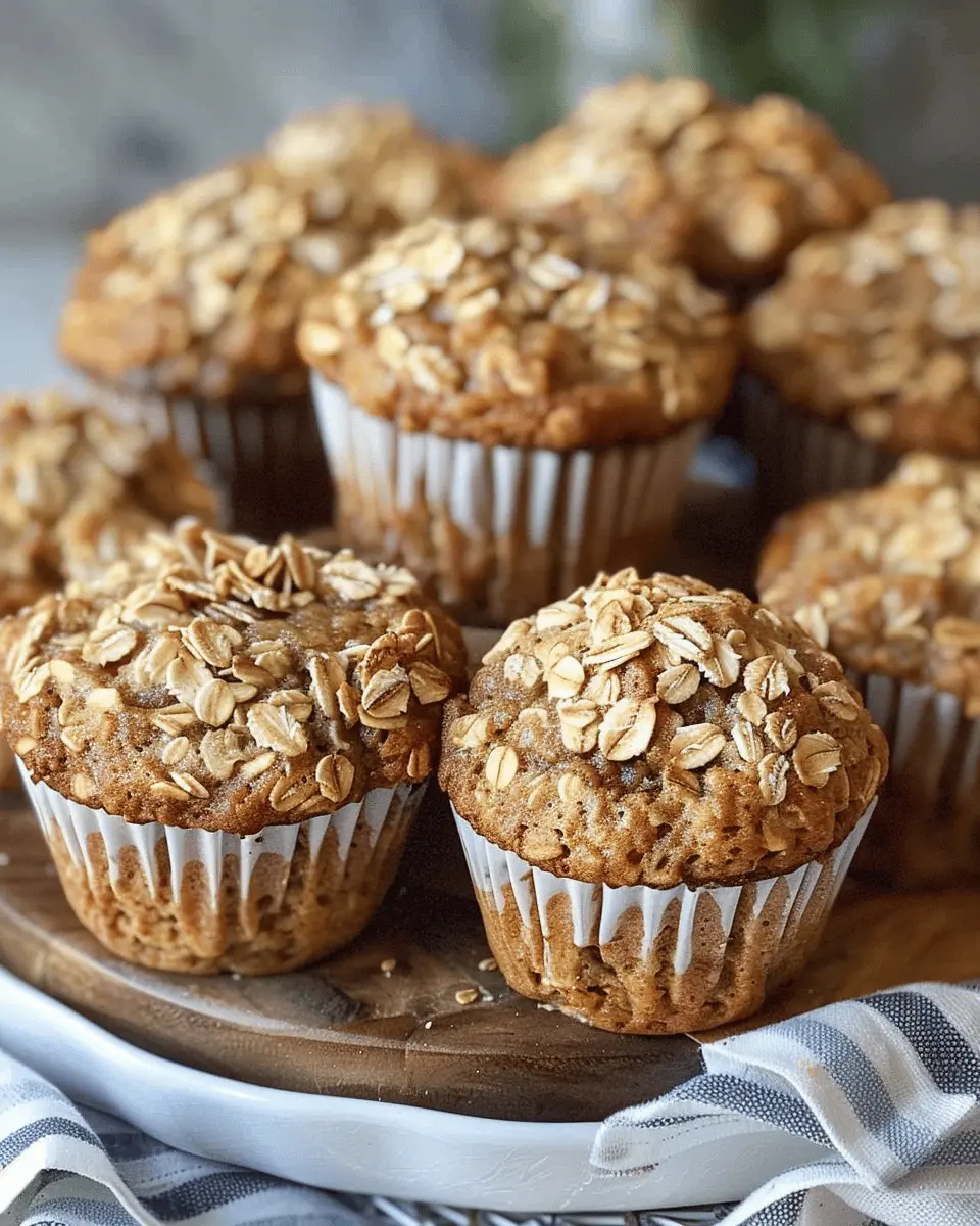 Applesauce Oatmeal Muffins