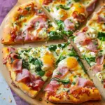 Ham and Spinach Pizza