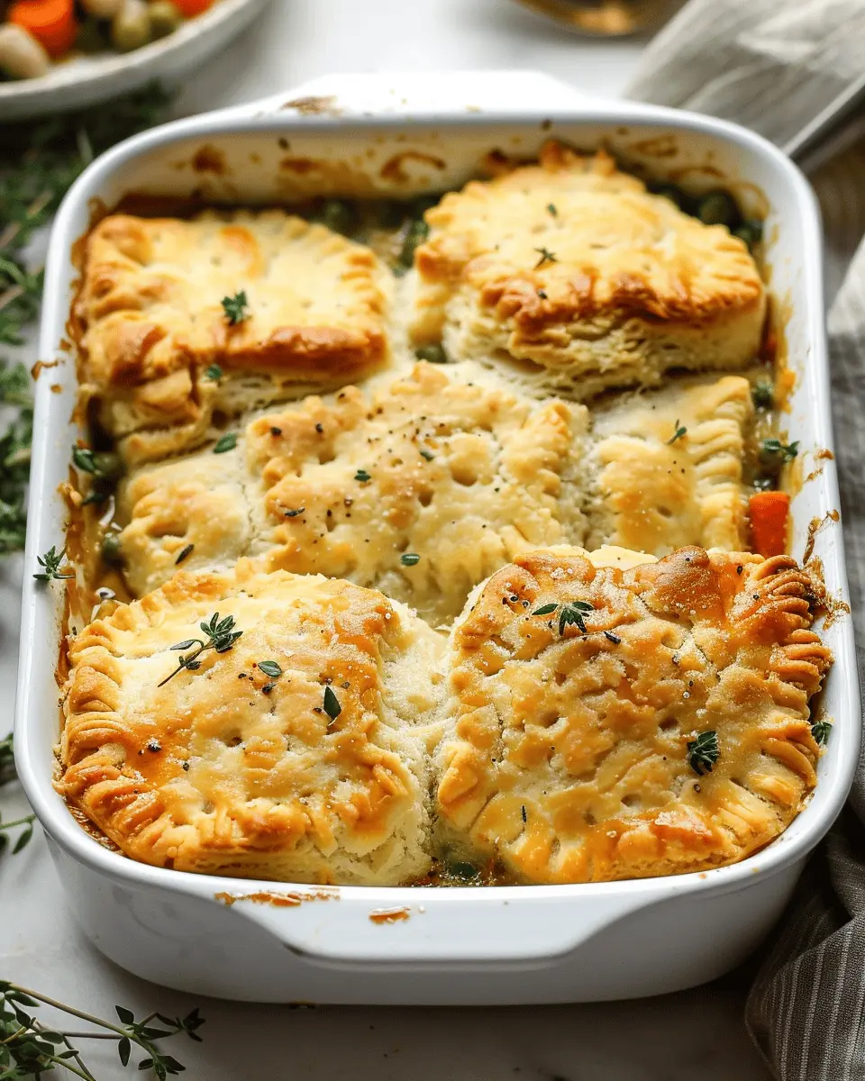 Biscuit & Vegetable Pot Pie: A Comforting, Easy Recipe for All