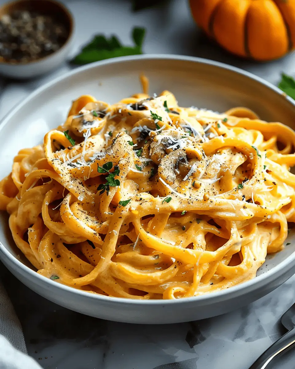 Easy Creamy Pumpkin Pasta with Turkey Bacon for a Cozy Meal