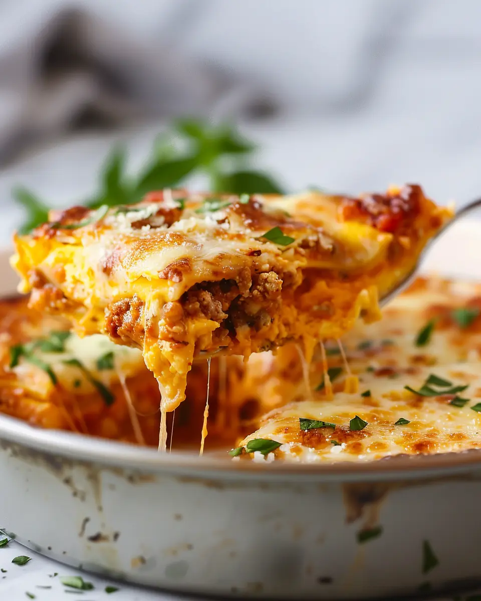 Air Fryer Egg Lasagna: Easy Comfort Food with Turkey Bacon and Chicken Ham