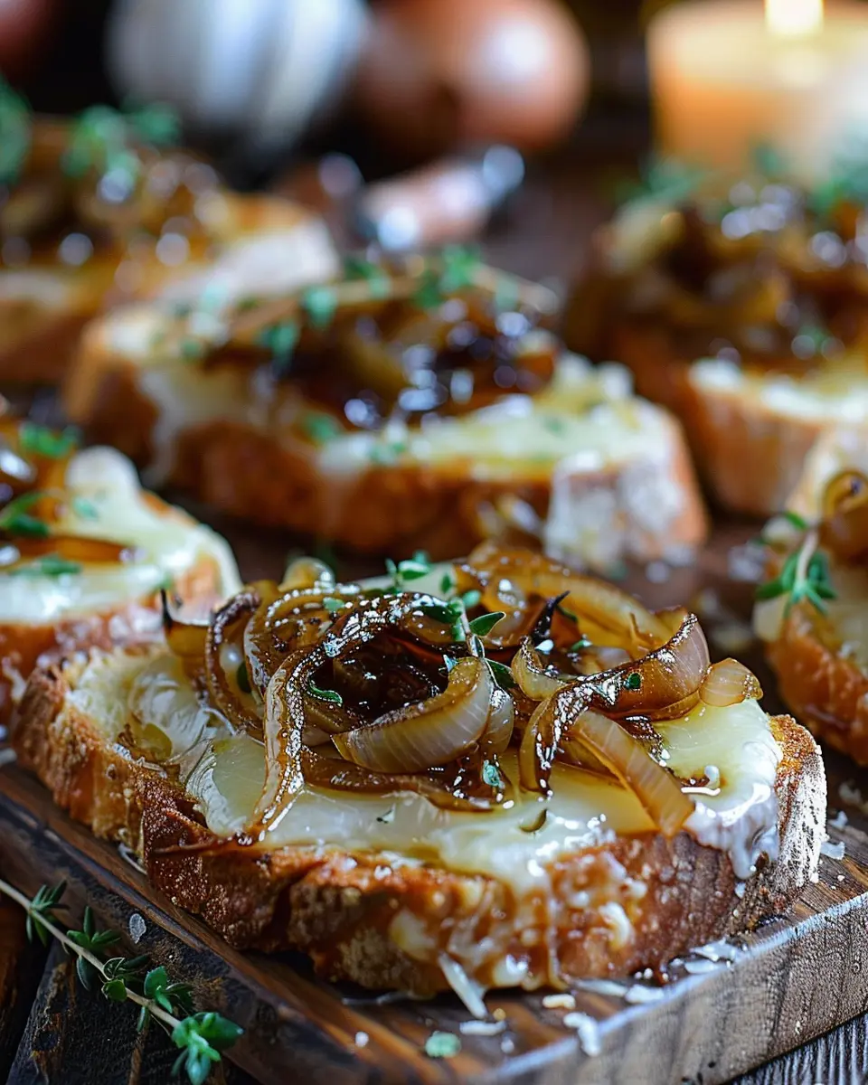 Caramelized Onion Brie Toast: The Best Indulgent Appetizer