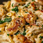 Healthy Garlic Parmesan Chicken Pasta Recipe