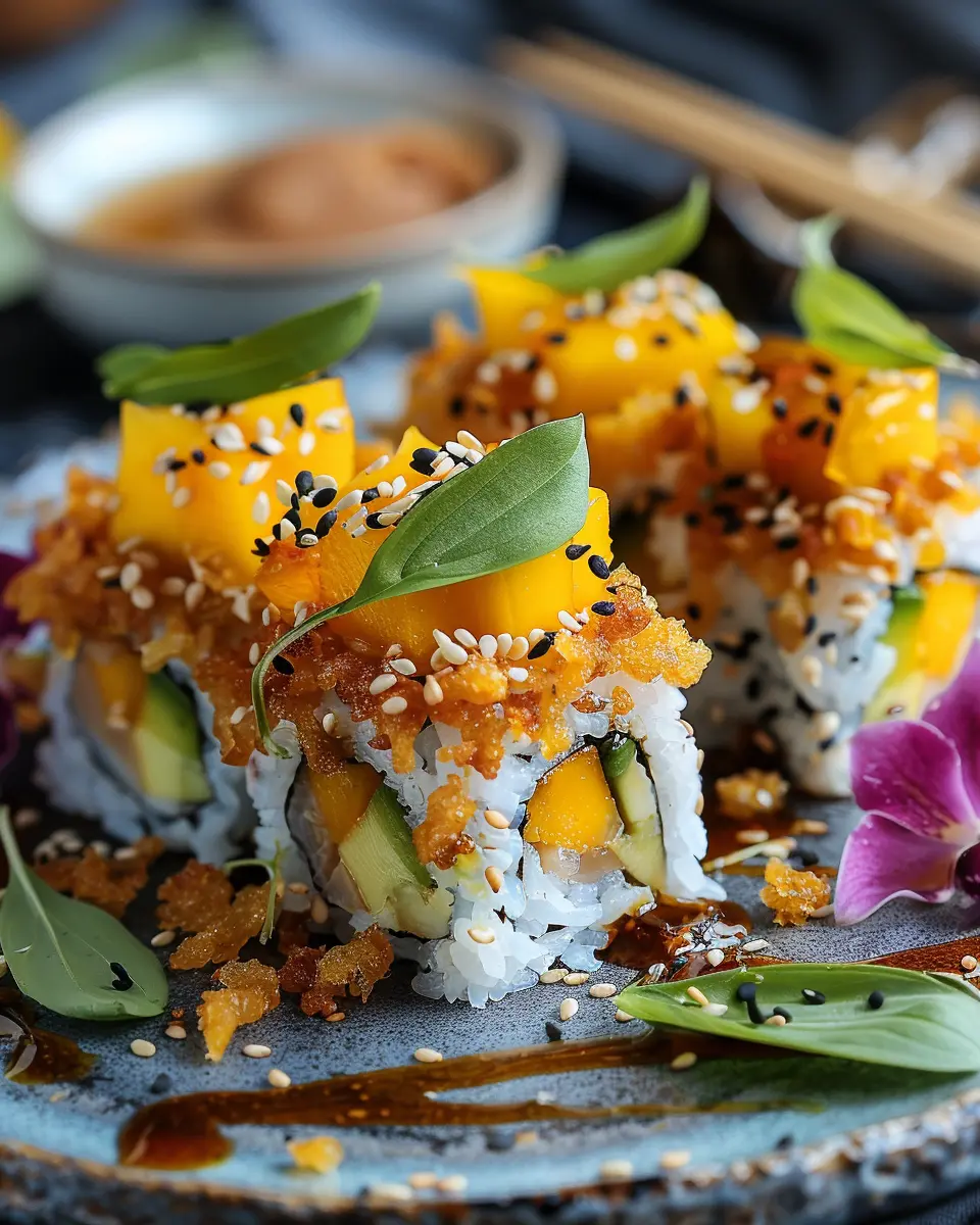 Swicy Mango Crispy Rice Sushi: An Easy, Flavorful Delight
