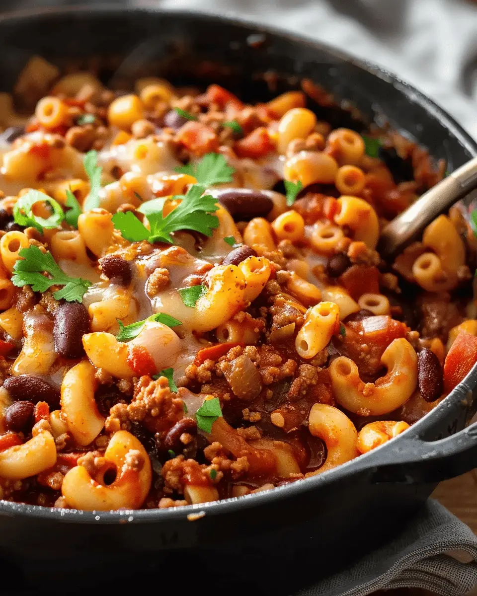 Chili Mac Recipe: Easy Comfort Food with Turkey Bacon and Chicken Ham