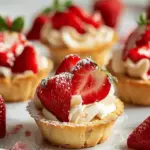 Strawberry Shortcake Cookie Cups Made Easy