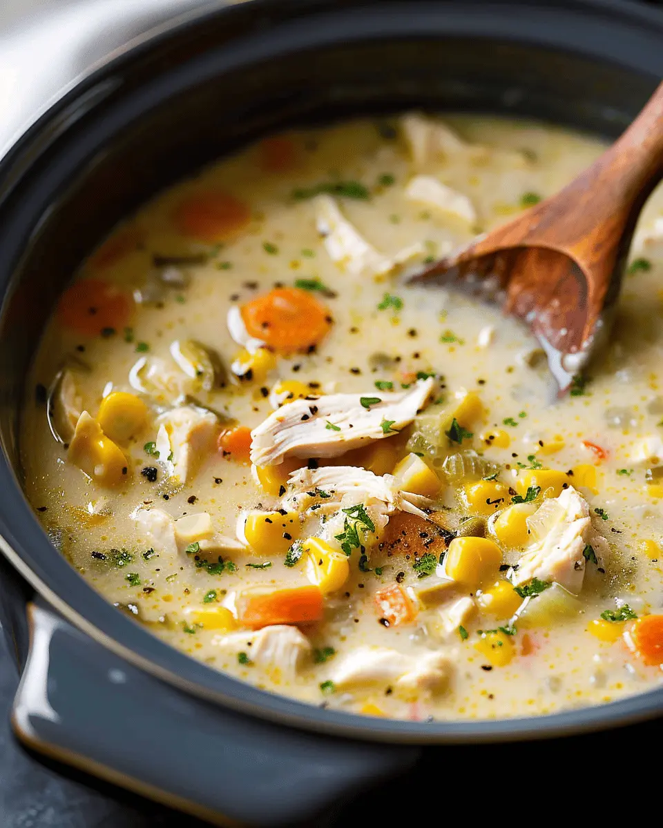 Slow Cooker Creamy Chicken Corn Soup: Easy Comfort Food Delight