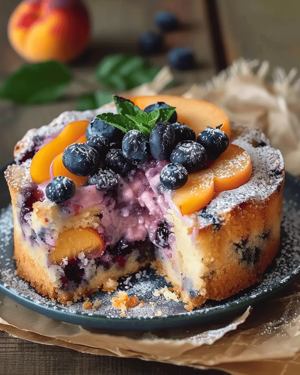 Peach Blueberry Cake Summer: Easy Recipe for a Joyful Dessert