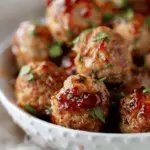 Mini Turkey Meatballs with Cranberry Glaze
