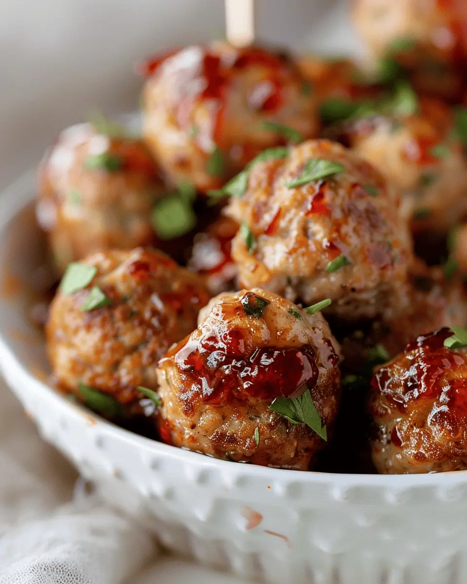 Mini Turkey Meatballs with Cranberry Glaze: A Juicy Twist on Comfort Food