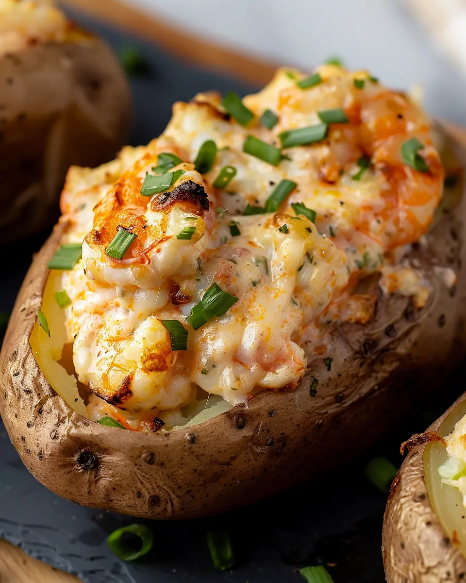 Air Fryer Seafood Baked Potato: Easy &amp; Delicious Comfort Recipe