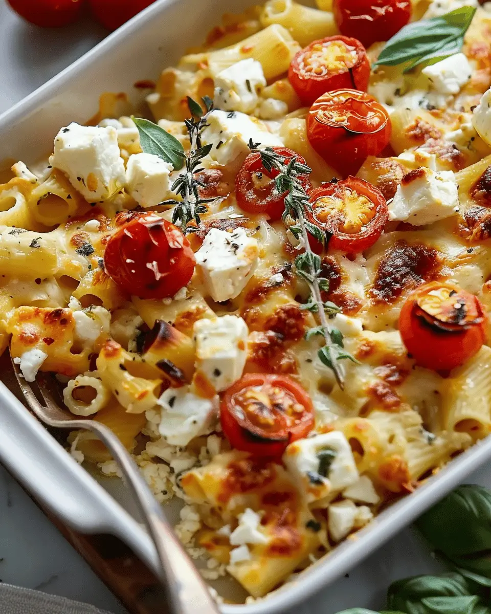 Baked Feta Pasta: Easy and Flavorful Family Dinner Idea
