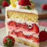 Strawberry Lemonade Cake Layers