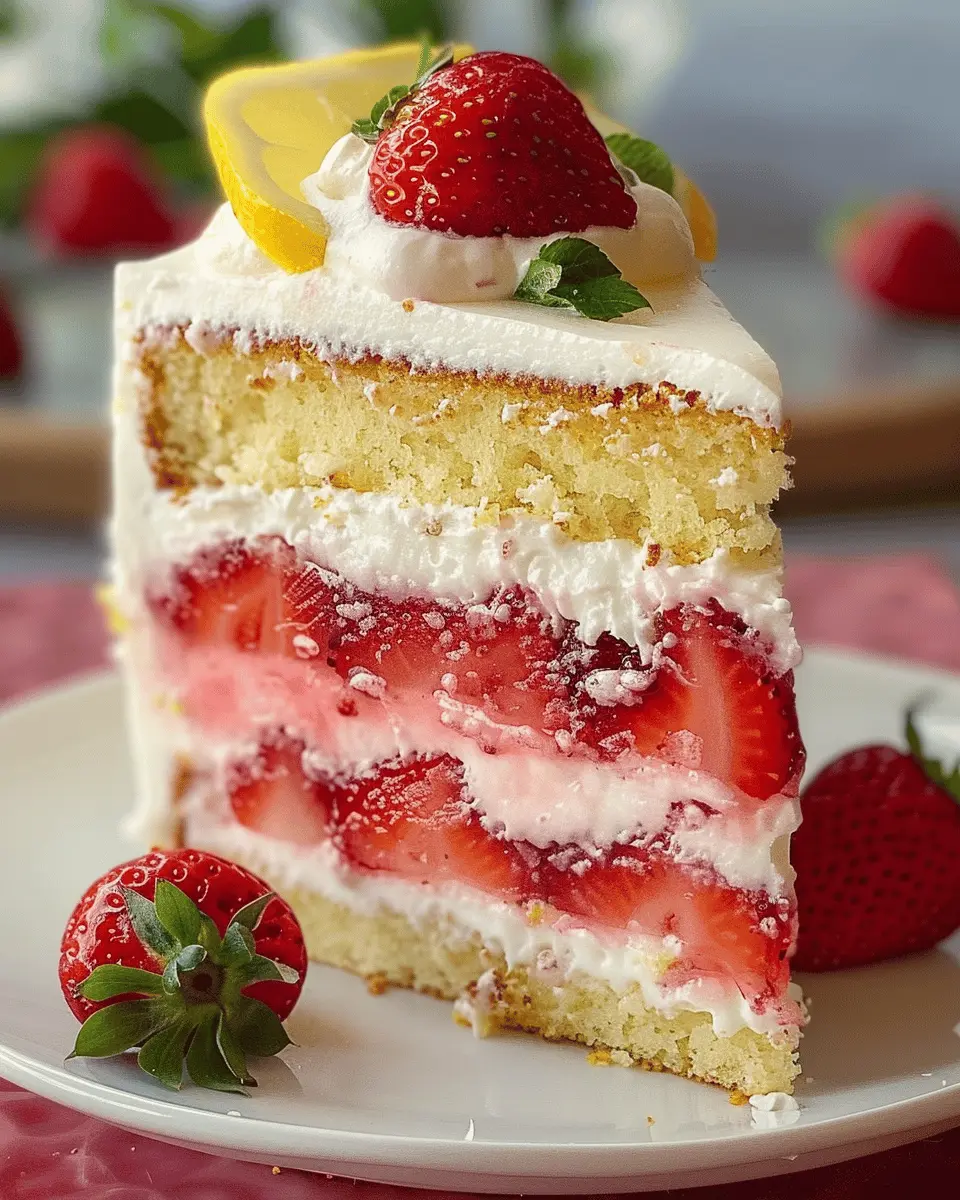 Strawberry Lemonade Cake Layers: The Best Summer Treat Made Easy