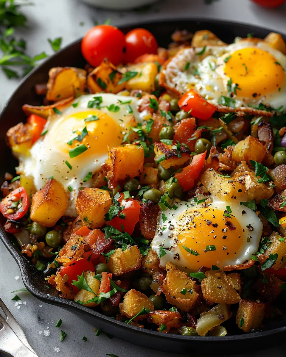 Loaded Breakfast Hash Recipe: Indulgent Turkey Bacon &amp; Chicken Ham Delight